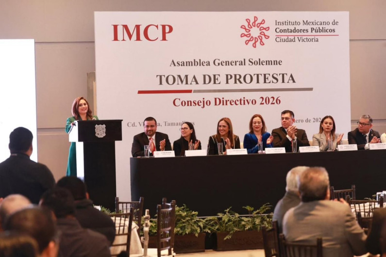 Refrenda Gobierno de Tamaulipas colaboración institucional con nueva dirigencia del Instituto Mexicano de Contadores Públicos de Ciudad Victoria