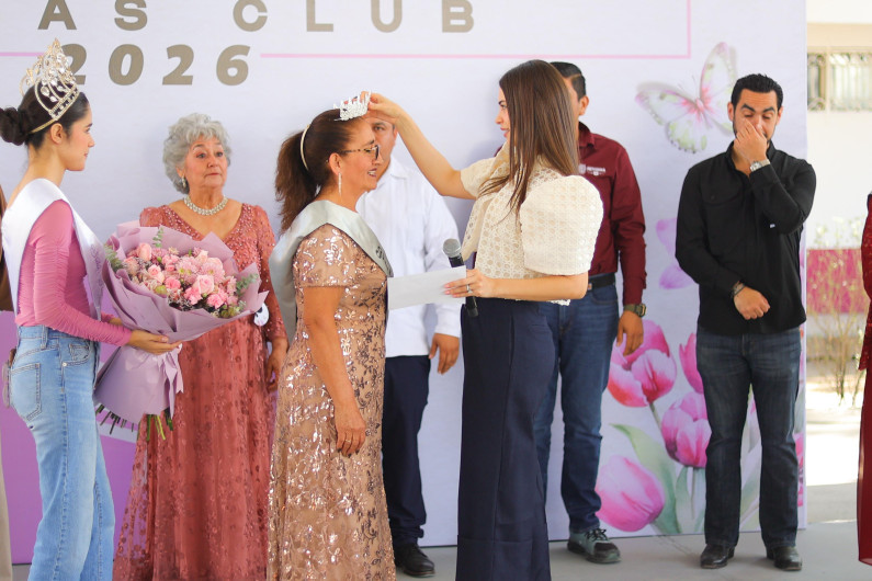 Corona DIF-Reynosa a Reina de la Primavera 2026 en Casas Club del Adulto Mayor