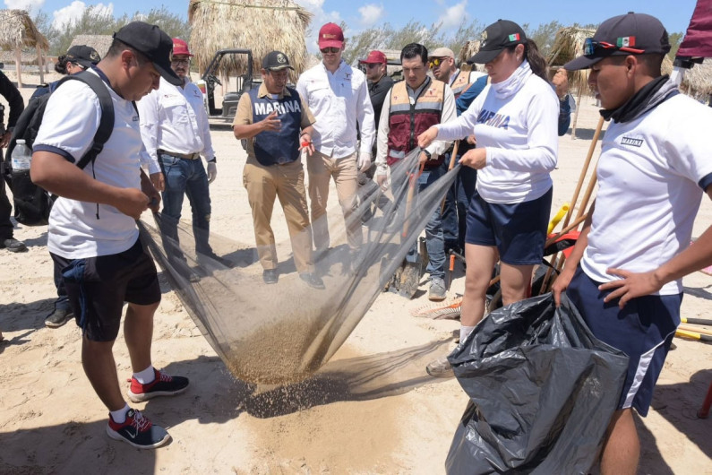 Suma Tamaulipas esfuerzos con Federación y municipios para sanear litoral