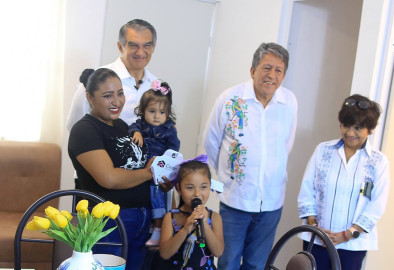 En enlace a la mañanera,  presidenta Sheinbaum y Américo entregan viviendas a familias de pescadores en Tamaulipas