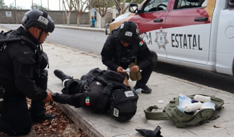 Capacita SSPT a 19.º bloque del Curso de Medicina Táctica Policial