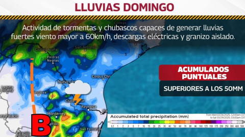 Indica pronóstico climatológico más lluvia para Reynosa