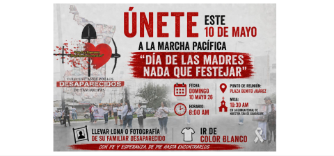 “No hay nada que celebrar sin ellos”: convocan a marcha por desaparecidos este 10 de mayo