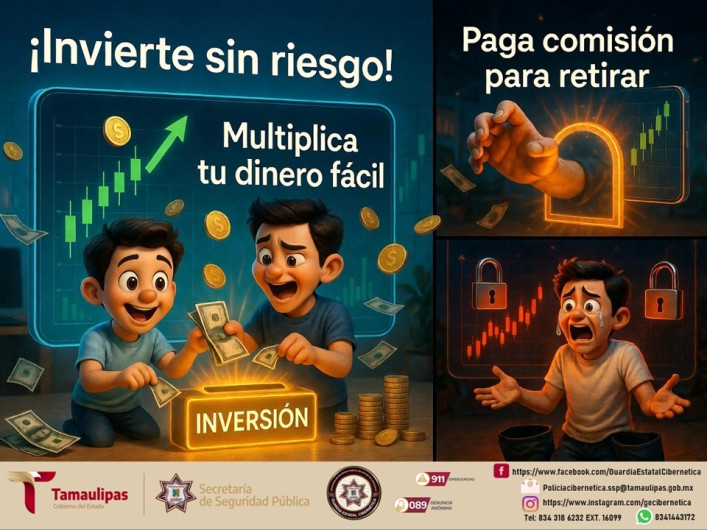 SSPT alerta por fraudes de inversión en redes sociales y plataformas falsas