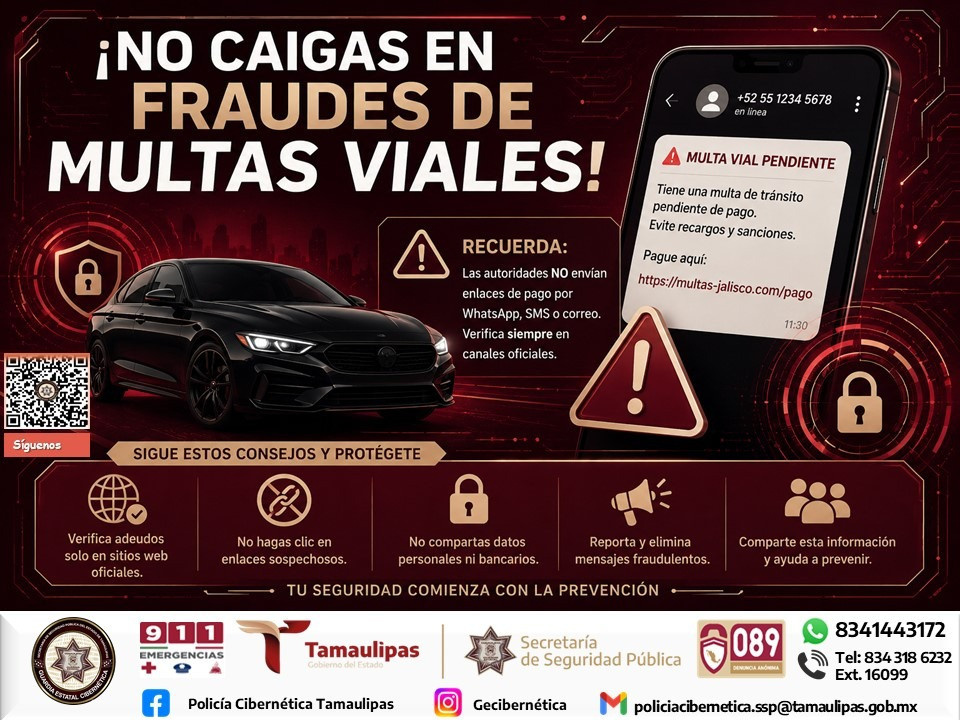 SSPT emite recomendaciones para prevenir fraudes con supuestas multas viales