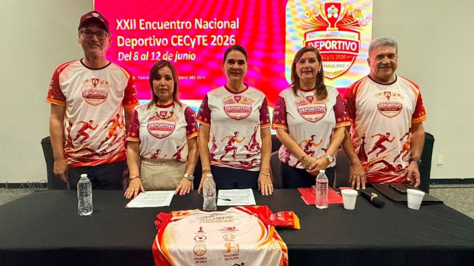 Recibirá Tamaulipas más de 3 mil estudiantes del país en el XXII Encuentro Nacional Deportivo CECyTE 2026