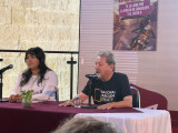 Paco Ignacio Taibo II presenta en Reynosa: “Te lo juro por la virgen de Guadalupe y el osito B”
