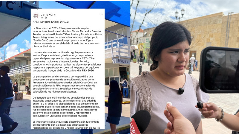 CETis 71 aclara selección de estudiante para protocolo inaugural del Mundial tras polémica