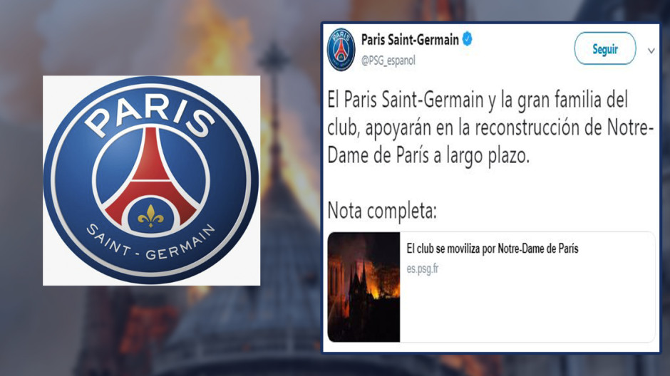 Apoyará PSG en la reconstrucción de Notre-Dame 