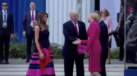 Donald Trump es despreciado por Primera Dama de Polonia 