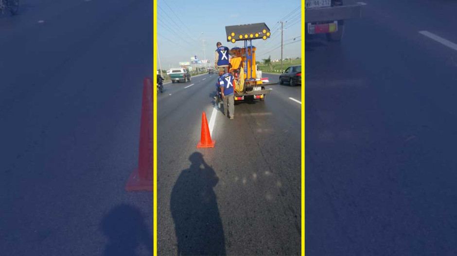 Realiza CSPP labores de delimitación de carriles