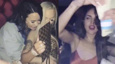  Demi Lovato y Eiza González lanzan billetes a ‘stripper’