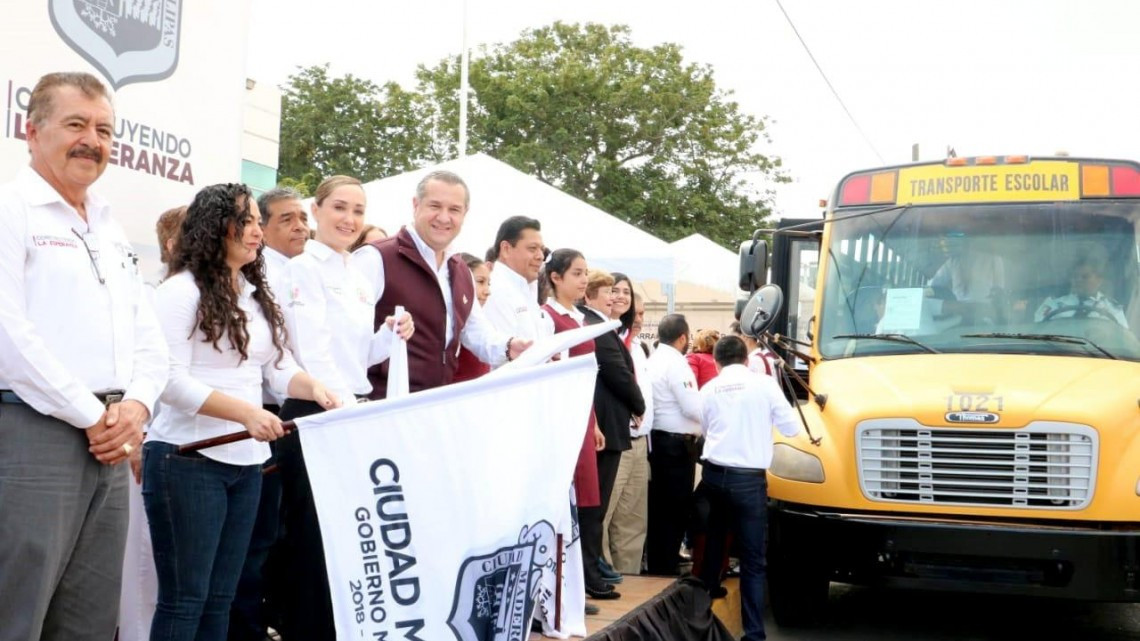 Beneficia Madero a más de 600 estudiantes con “Transporte Escolar Gratuito”
