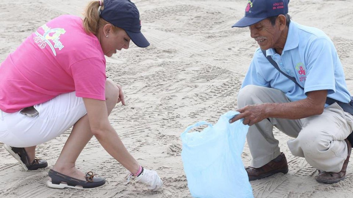 Realizan limpieza en Playa Norte Miramar