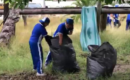 CUN Matamoros realiza limpieza integral del Parque Calmecac