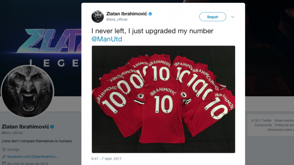 Nunca me fui, sólo mejoré mi número: Zlatan