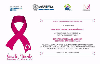 Dependencias municipales unidas contra el cáncer de mama