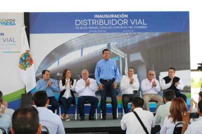 Inaugura Gobernador puente vehicular en Reynosa