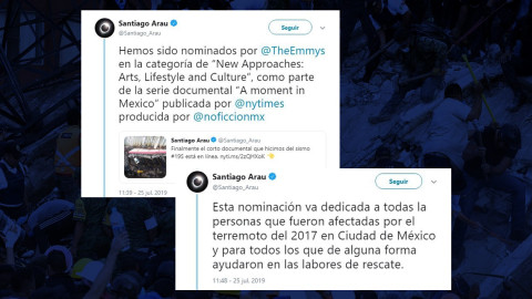 Documental 'A Moment in Mexico: Ruptured City' es nominado al Emmy