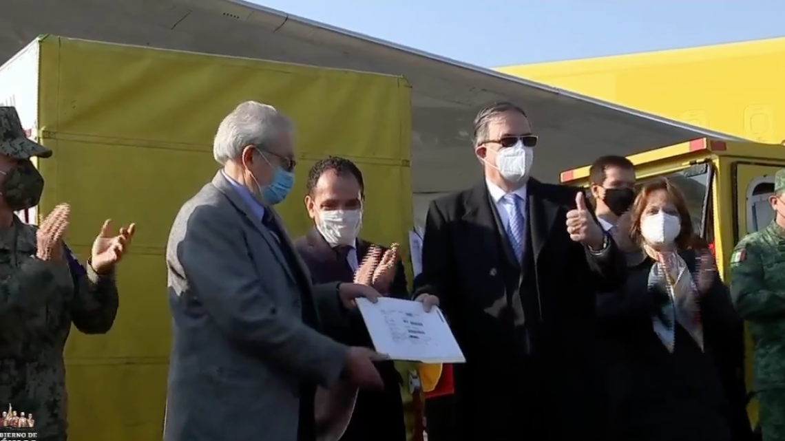 Llega primer embarque de la vacuna de Pfizer contra el covid-19  a México