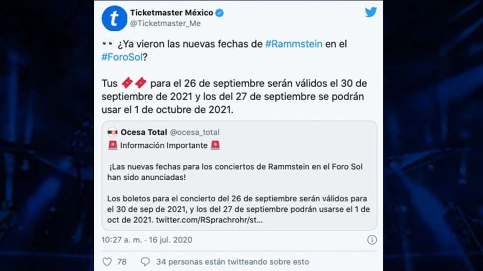 Rammstein anuncia nuevas fechas de su gira en CDMX