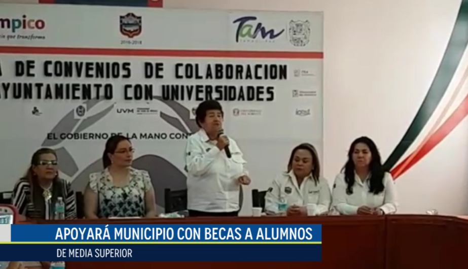 Apoyará municipio de Tampico con becas a alumnos de media superior