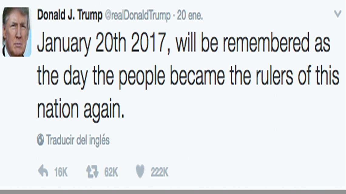 Los 10 tuits que más han gustado del Presidente Trump