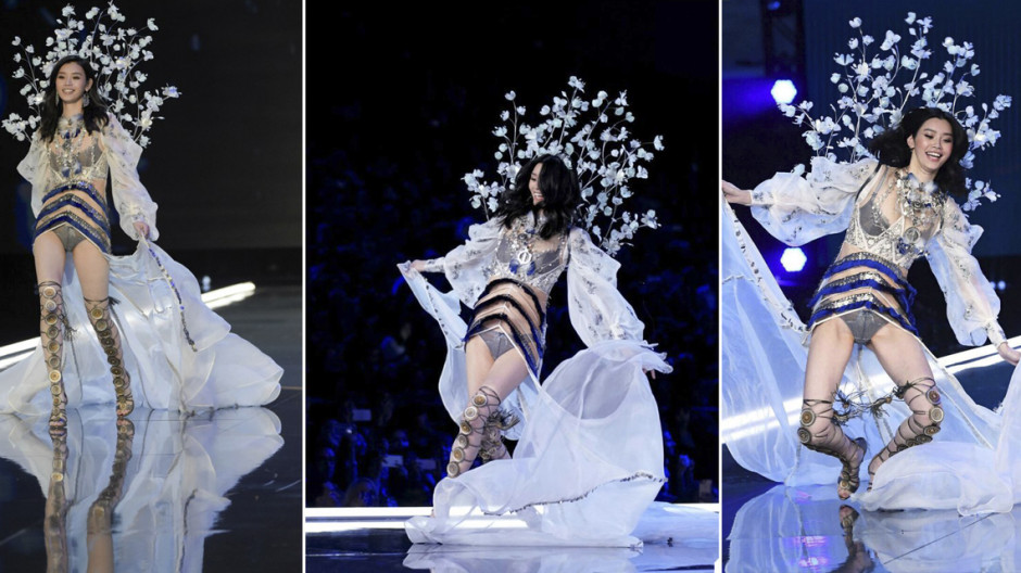Ángel de Victoria´s Secret cae en plena pasarela