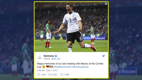 Alemania 'calienta' el partido contra México