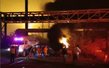 Explota transformador en inmediaciones de la refinería Francisco I. Madero