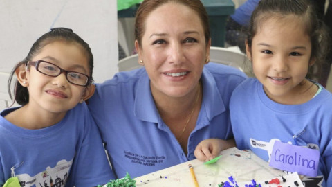 Presidenta del DIF Madero visita campamento "Arte, cultura y ciencia”