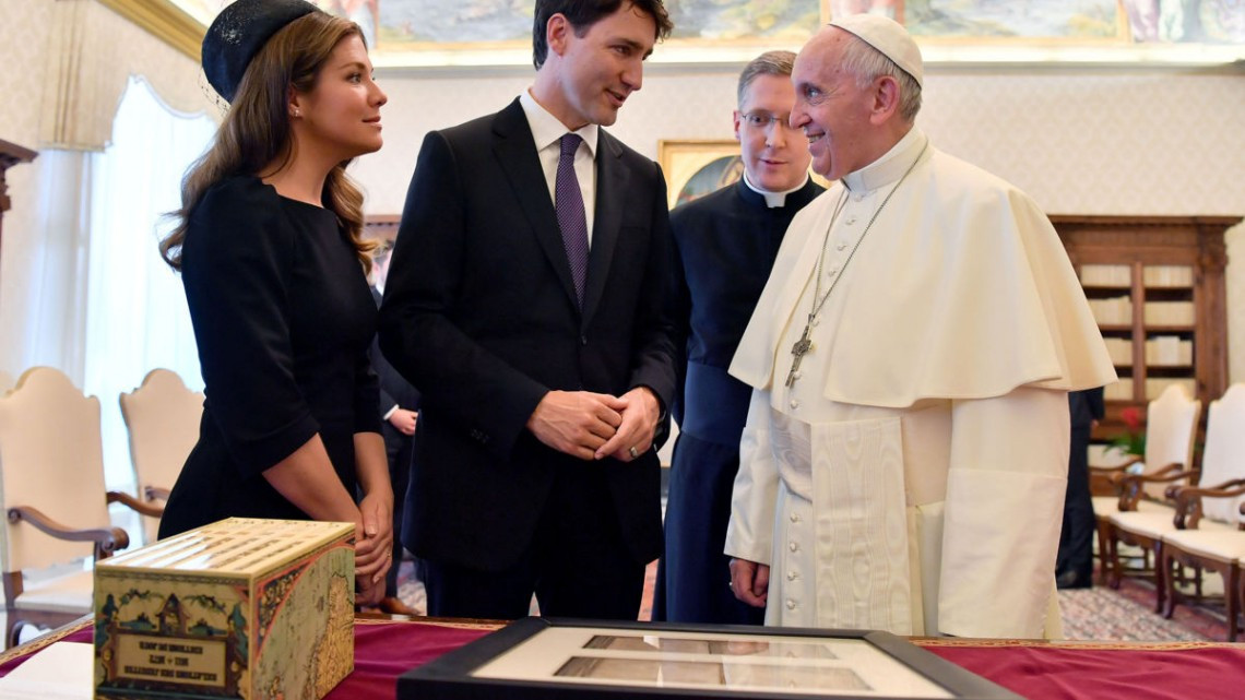 Recibe Papa Francisco a Trudeau en el Vaticano