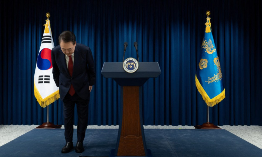 Presidente de Corea del Sur pide disculpas por  imponer ley marcial: deja su cargo en manos de su partido