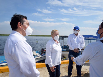 Fortalecen Alma Laura Amparán y Estado a productores pesqueros