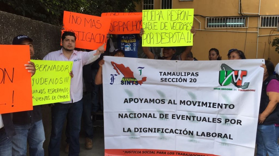 Trabajadores de vectores realizan paro permanente