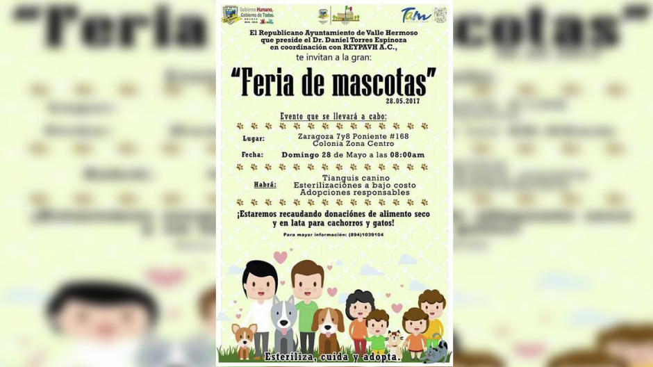 Realizarán "Feria de Mascotas"