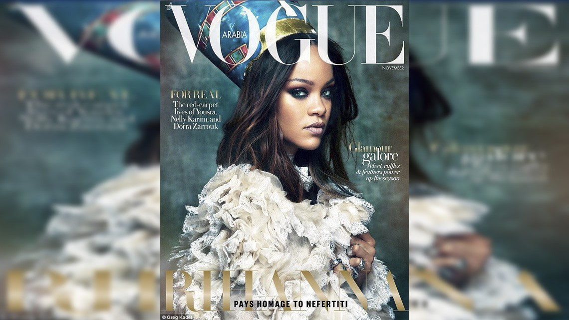 Rihanna se convierte en Nefertiti para Vogue Arabia