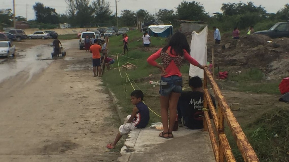 ⁠⁠⁠Predio inundable es invadido por cientos de familias en Altamira