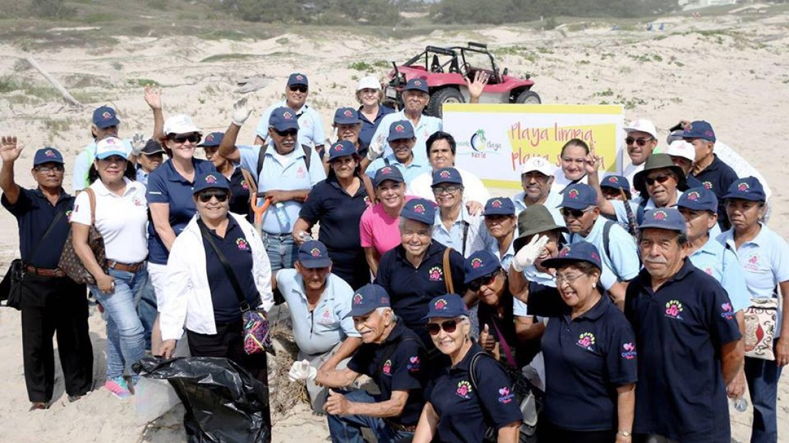 Realizan limpieza en Playa Norte Miramar