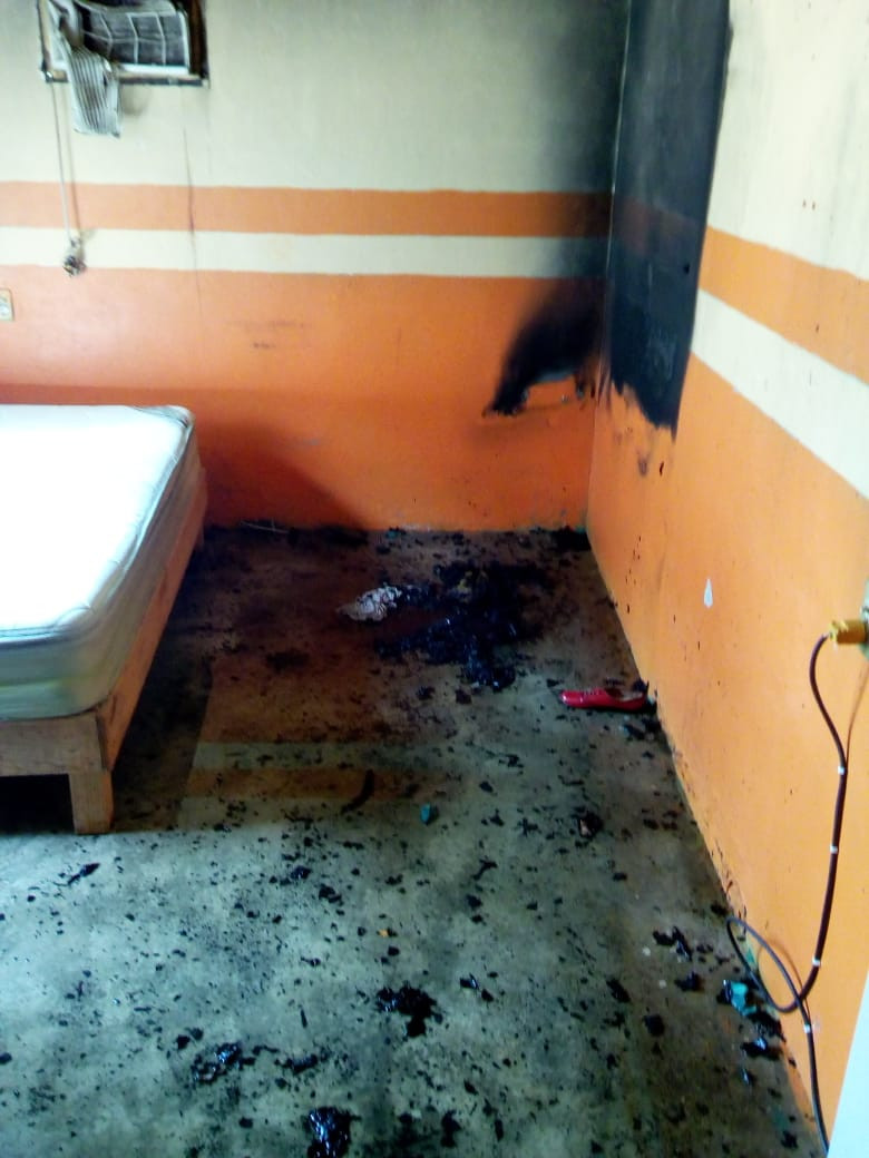 Por un descuido, niño prende fuego a su casa