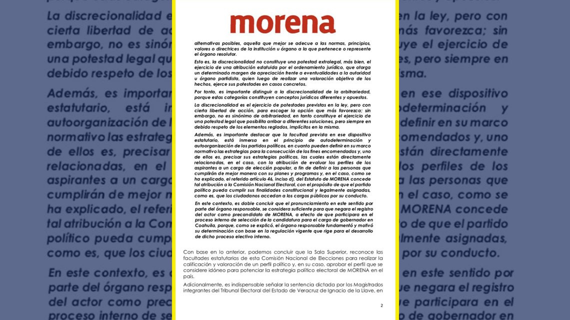 Morena elige a Américo Villareal y María Guadalupe Covarrubias como candidatos al Senado
