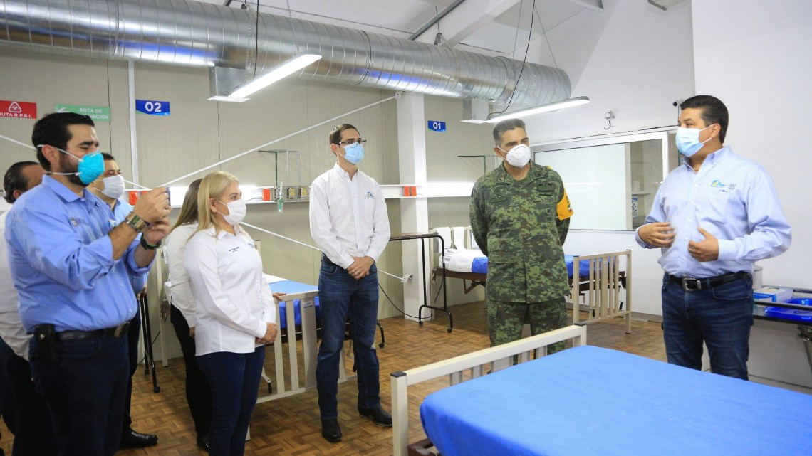 Entrega Gobernador de Tamaulipas 2 hospitales temporales en Reynosa