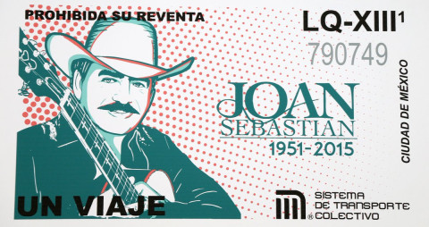Joan Sebastian ya tiene su propio boleto del metro