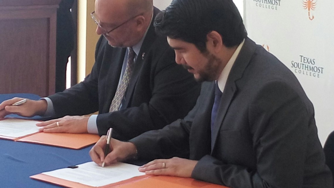 Secretaria de educación de Tamaulipas y el Texas Southmost College firman convenio de colaboración