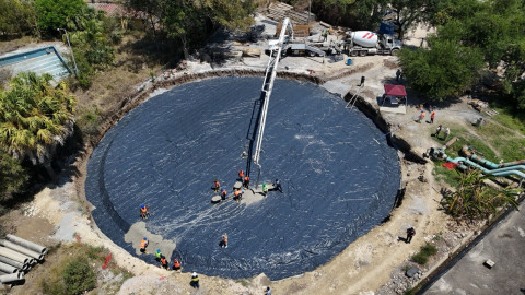Construye Gobierno de Tamaulipas tanque de almacenamiento de agua potable en Victoria