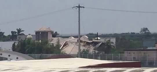 Colapsa techo de una casa en Las Haciendas