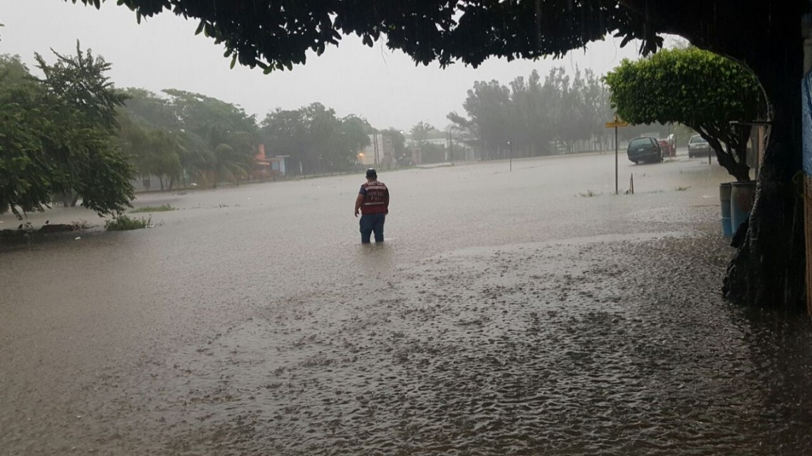 Lluvias generan caos en el sur de Tamaulipas