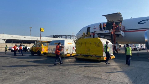 Arriban a México más de 667 mil vacunas contra el COVID-19 de Pfizer