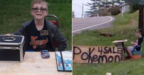 Niño vende sus cartas de Pokémon para salvar la vida de su perro