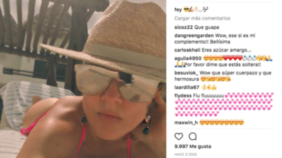 Impacta Fey con diminuto traje de baño